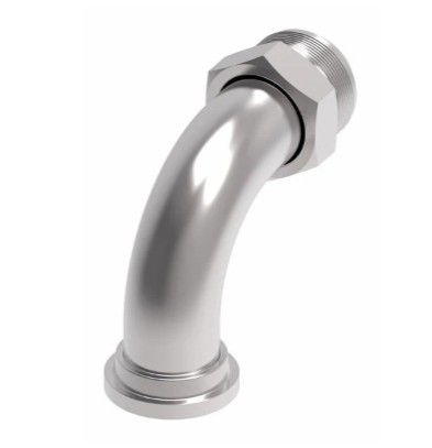 EATON 90° SWEEP TUBE ADPT 1" MALE O-RING SEAL x 1" MALE O-RING SEAL