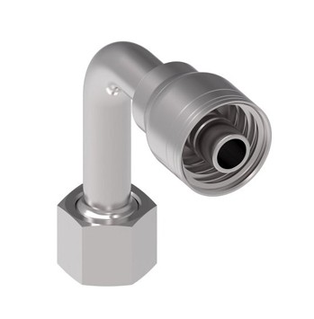 Female Fitting O-Ring Seal Swivel 90° Long Drop